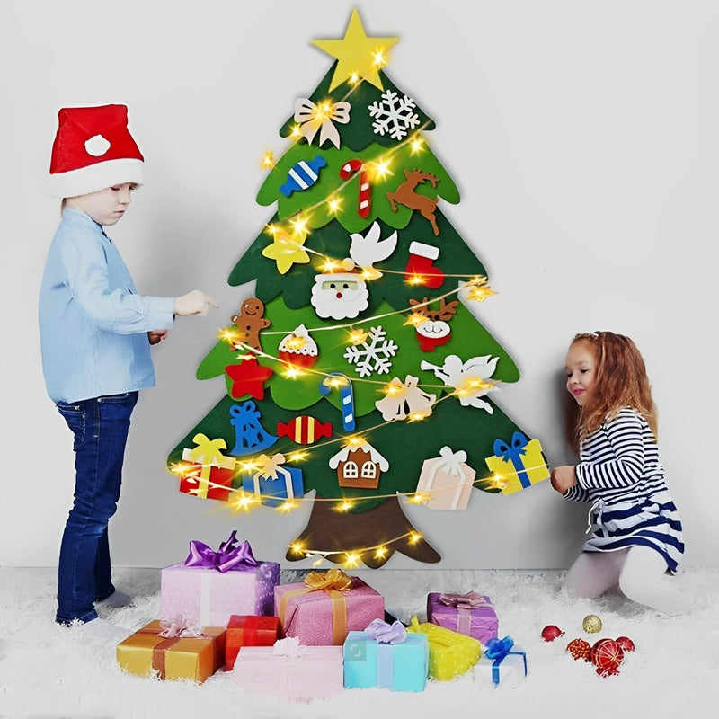 Albero di Natale fai -da -te per bambini